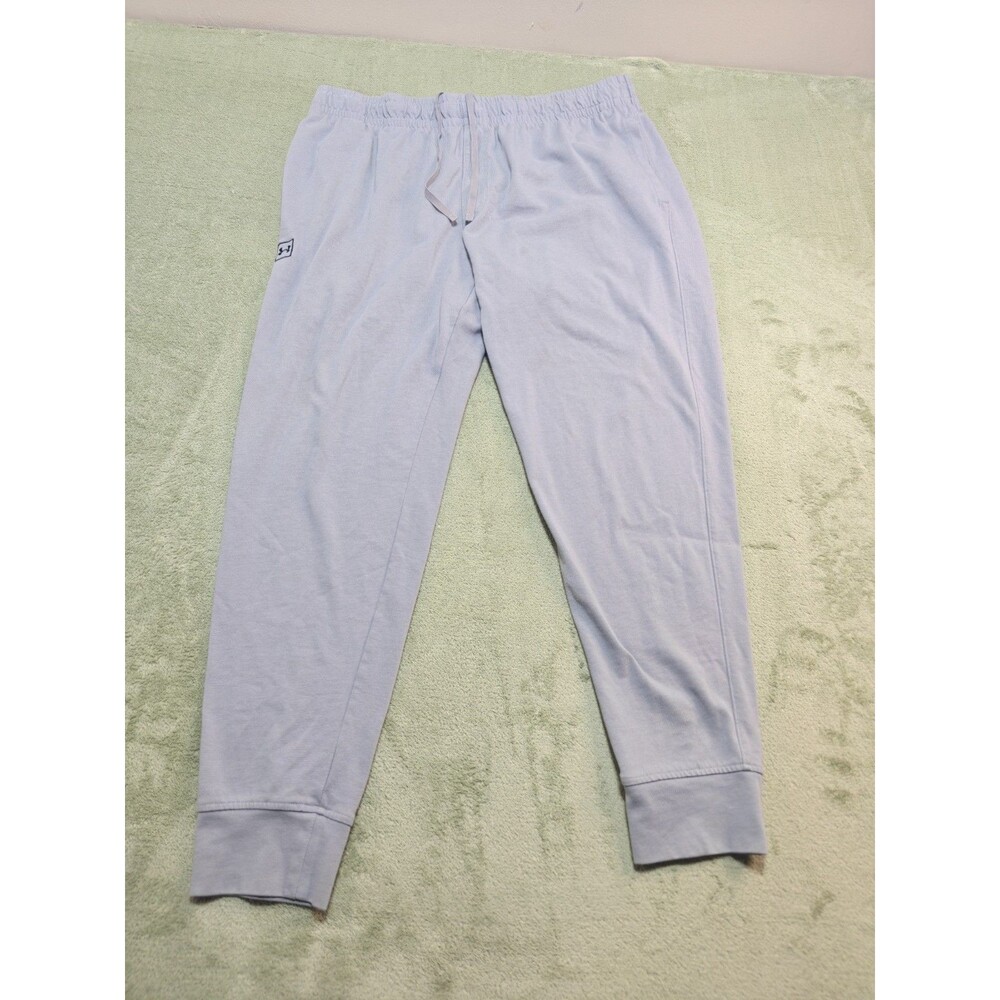 Under Armour Men XXL Joggers Blue Cotton Blend Sweatpants 36x29 Loose Fit